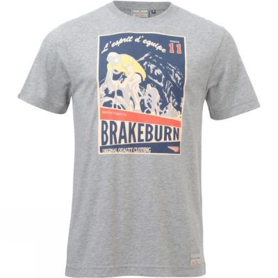 Tee Brakeburn Bike Poster Hombre Gris - Chile ULQ309564